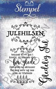 Papirdesign Stempel Vi tenner lys