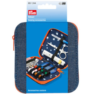 Prym Sysett Denim Oransje m/glidlås
