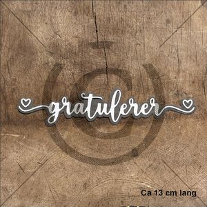 Papirdesign Dies- Gratulerer 32