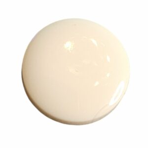Knapp, m/ring 10mm Hvit