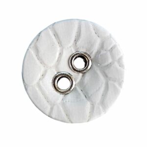 Knapp 2 hulls eyelet 15mm, Hvit