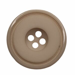 Knapp, 4 hulls 13mm, Beige