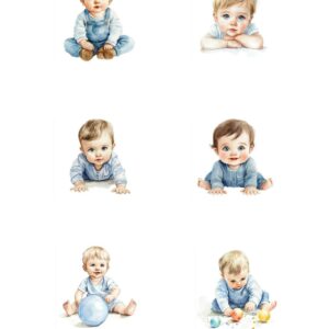 Reprint Baby Boy- A4 klippeark
