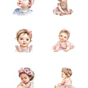 Reprint Baby Girl- A4 klippeark