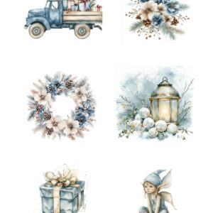 Reprint - Winter Vibes 2, A4 klippeark