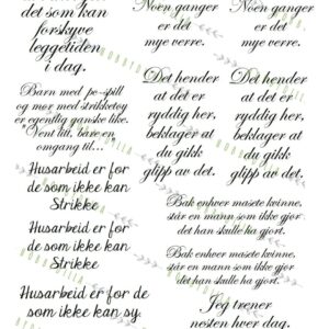 Rispapir A4 Tekster 1006 Humor