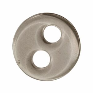 Knapp, 2 hulls 12mm, Transparent