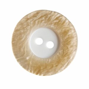 Knapp, 2 hulls 23mm, 14 Lys beige