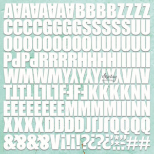 Mintay Chipboard - Decor - Monograms 2