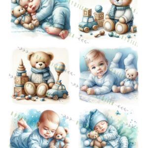Rispapir A4 Mennesker 1014 Baby gutt