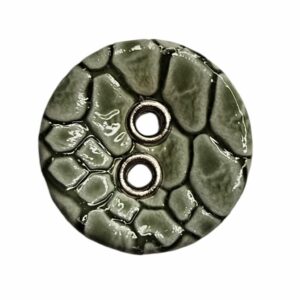 Knapp 2 hulls eyelet 15mm, Grønn