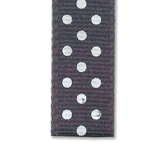 Prikkete bånd 10mm – 06 Grå, 10m
