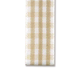 Rutete bånd 10mm – 06 Krem – 10m