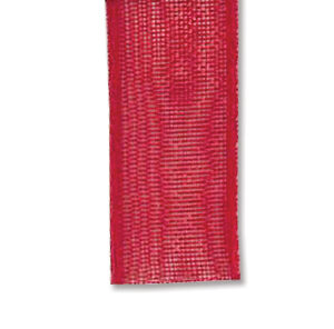 Organza bånd 6mm – 01 Rød – 10m