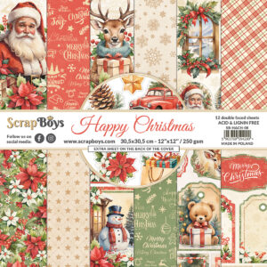 ScrapBoys Happy Christmas SB-HACH-08 12x12 Blokk