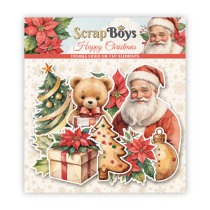 ScrapBoys Happy Christmas SB-HACH-12 Die Cuts 47pcs