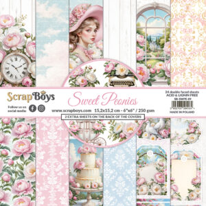 ScrapBoys Sweet Peonies SB-SWPE-09 6x6 Blokk