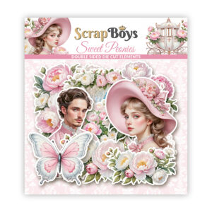 ScrapBoys Sweet Peonies SB-SWPE-12 Die Cuts 47pcs