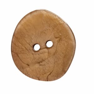 Knapp, 2 hulls 22mm, Beige