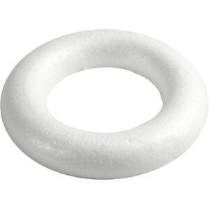 Isoporring med flat bakside 25cm 1stk