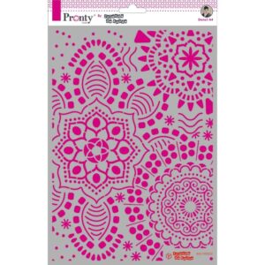 Pronty sjablong A4 – Mandala bakgrunn
