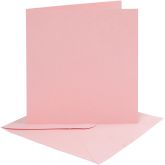 Kort Og Konvolutter Rosa