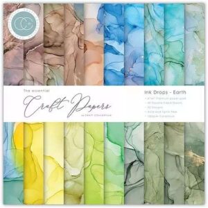 Craft Consortium - Ink Drops - Earth - 6x6 Blokk