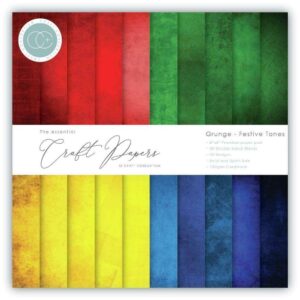 Craft Consortium - Grunge - Festive Tones - 6x6 Blokk