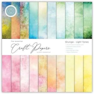 Craft Consortium - Grunge - Light Tones - 12x12Blokk