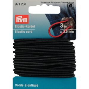 Prym Elastisk strikk 2,5mm Sort