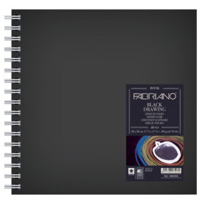 Fabriano Book Black Drawing – 190g 30×30