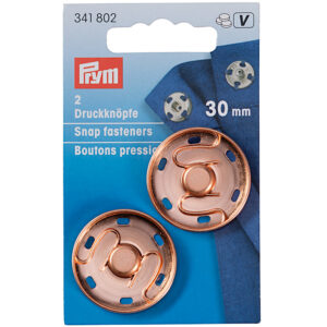 Prym Ptrykknapper 30mm - rosegull