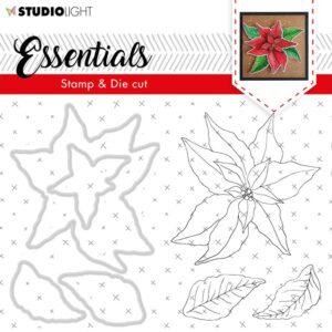 Studio Light Stamp & Die Cut – Christmas Rose 47