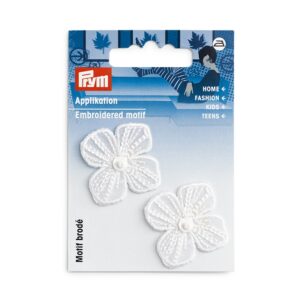 Prym Strykemerke – Blomst liten – Hvit