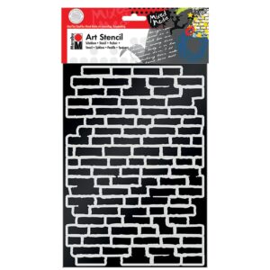 Marabu Mixed Media Sjablong – A4 Bricks
