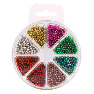 Perlesett – Fasettperler 3mm – 8ass.