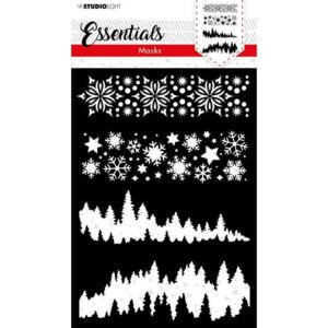 Stensil, Studio Light Essentials Mask – Christmas Horiz. Borders 36
