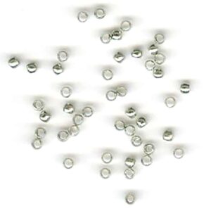 Wireklemme rund – 2,0mm 100stk – Sølvfarget