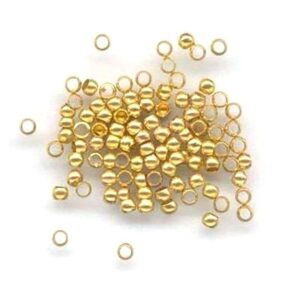 Wireklemme rund – 2,0mm Gullfarget