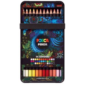 Uni Posca Fargeblyant Standardsett 36stk