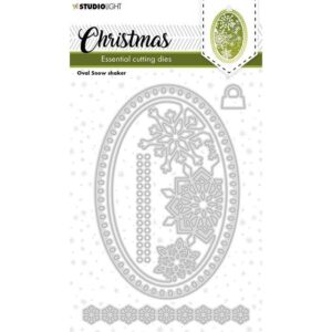 Studio Light Christmas Essentials Dies – Oval Snow shaker 253