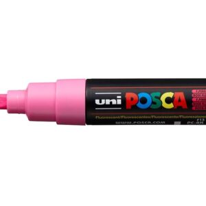 Uni POSCA PC-8K  Chisel 8mm  F13 Fluorescent Pink