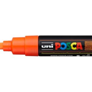 Uni POSCA PC-8K  Chisel 8mm  F4 Fluorescent Orange