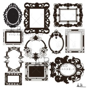 ABstudio Glam paper "Shiny other frames" Sølv foil no.2