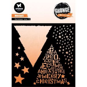 Studio Light Grunge Collection Mask – Christmas tree 156