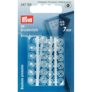 Trykknapper transparent 7mm