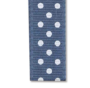 Prikkete bånd 10mm – 30 Gråblå – 10m