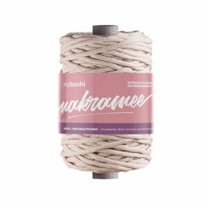 Myboshi Makramégarn Tvinnet 4mm 50m – Nude