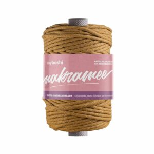 Myboshi Makramégarn Tvinnet 4mm 50m – Honig