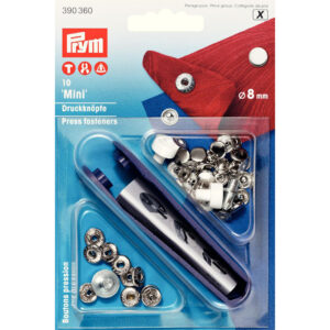 Prym Trykknapper mini 8mm Sølv